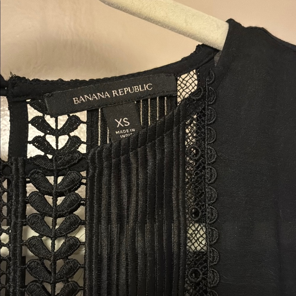 NWOT Banana Republic Black Tiered Maxi Dress Size XS - Picture 3 of 10